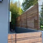 Wood fencing