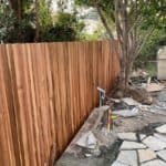 Wood fencing