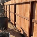 Wood fencing