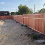 Wood fencing